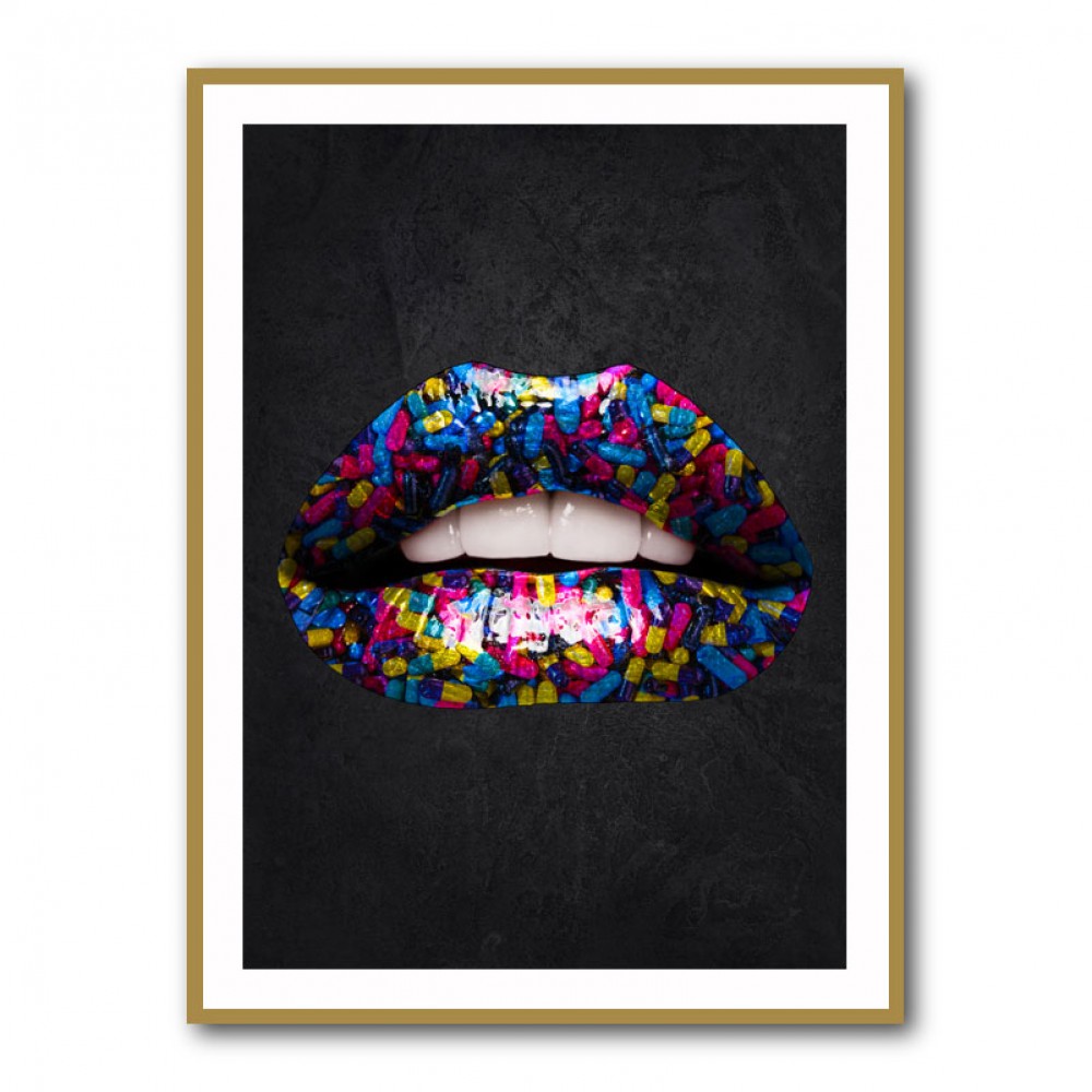 Pill Lips Wall Art